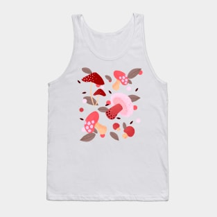 Pink and red mushrooms Tank Top